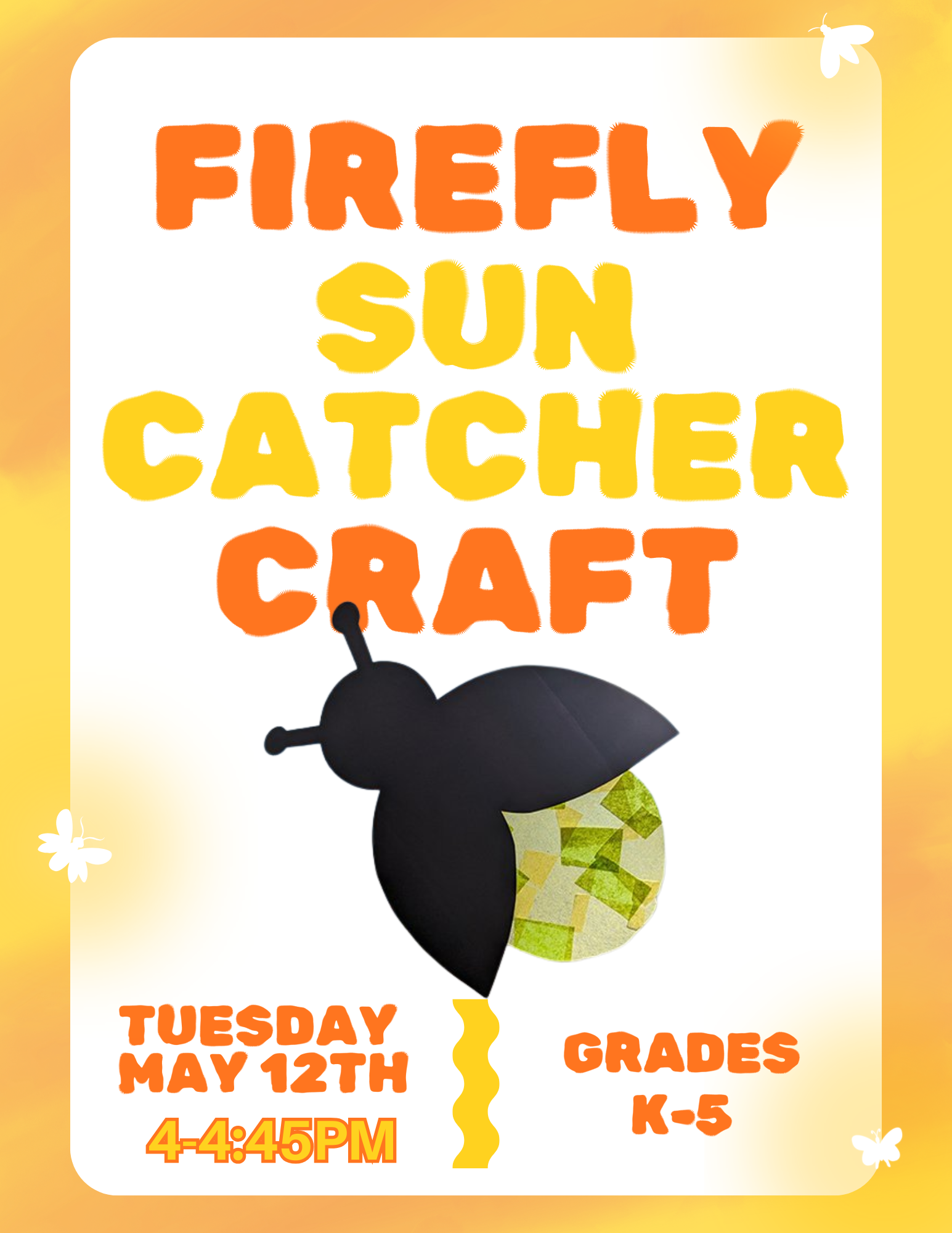Firefly Suncatcher Craft 05-12-2026