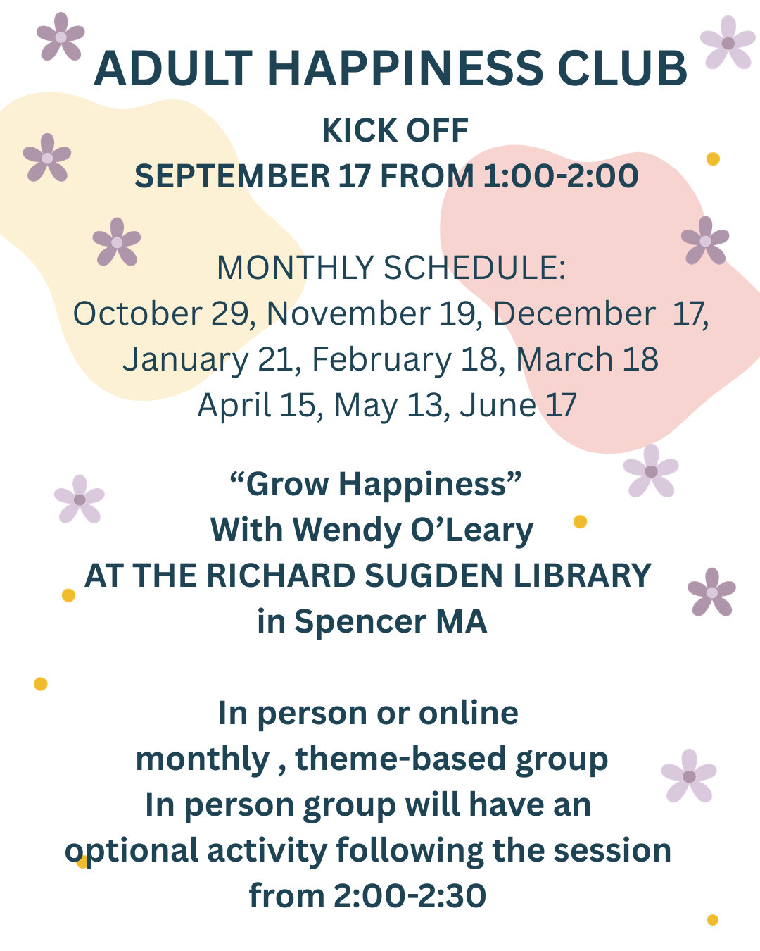 Happiness club info 2026