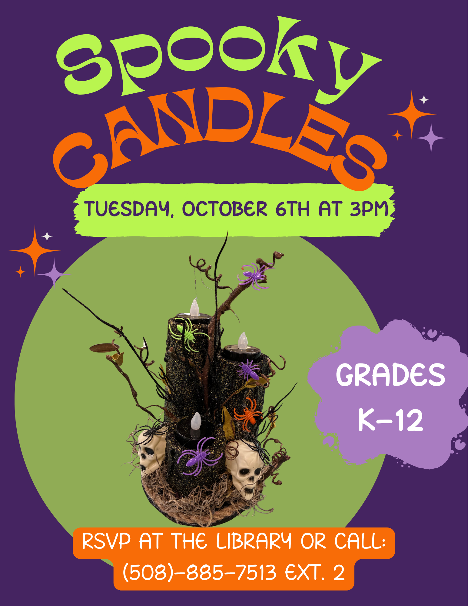 Spooky Candle Decorations 10-6-26